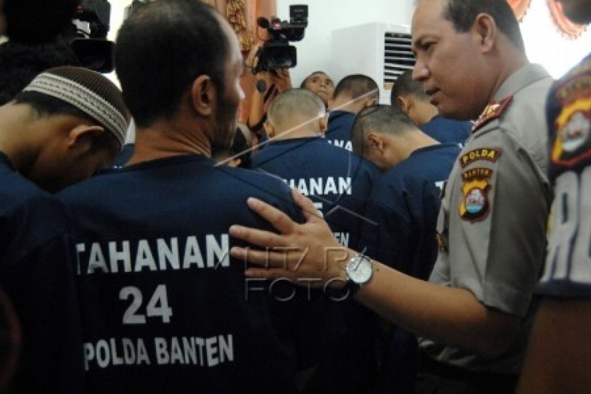 Polda Banten Amankan 49 Pelaku Kriminal