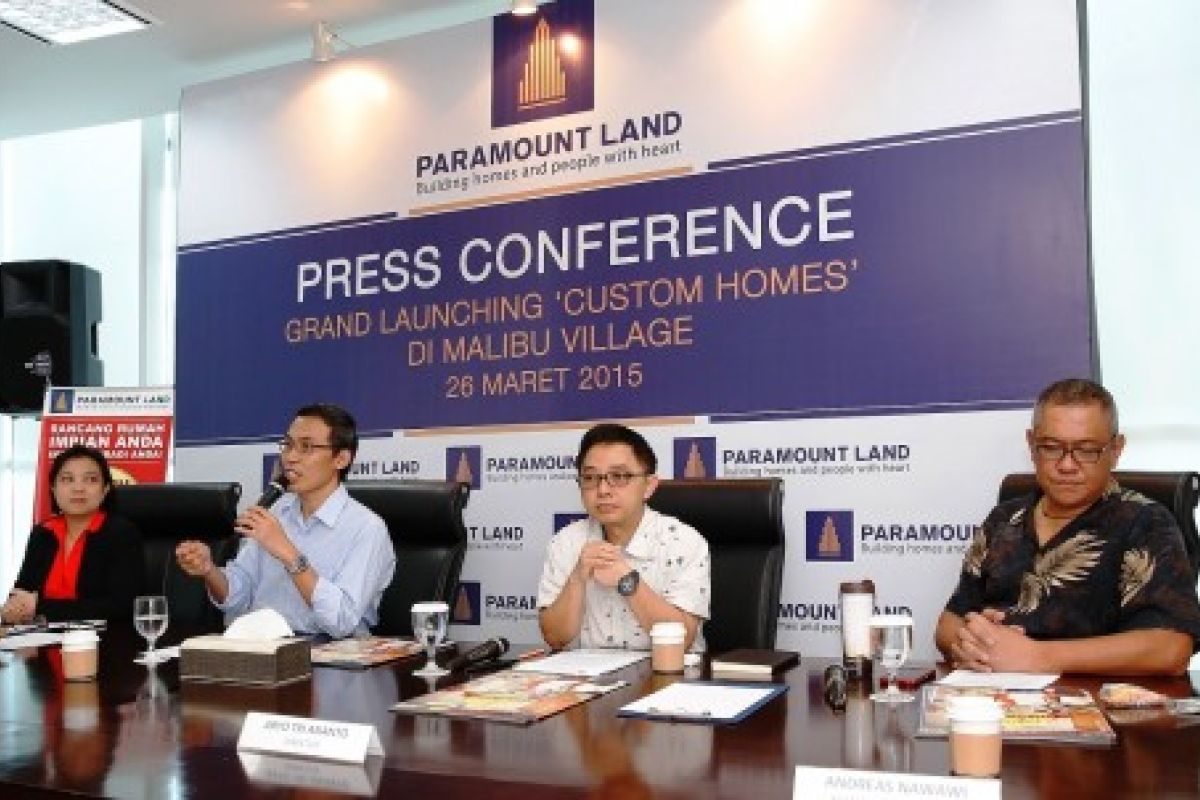 Paramount Targetkan Penjualan Custome Homes Rp1,2 Triliun