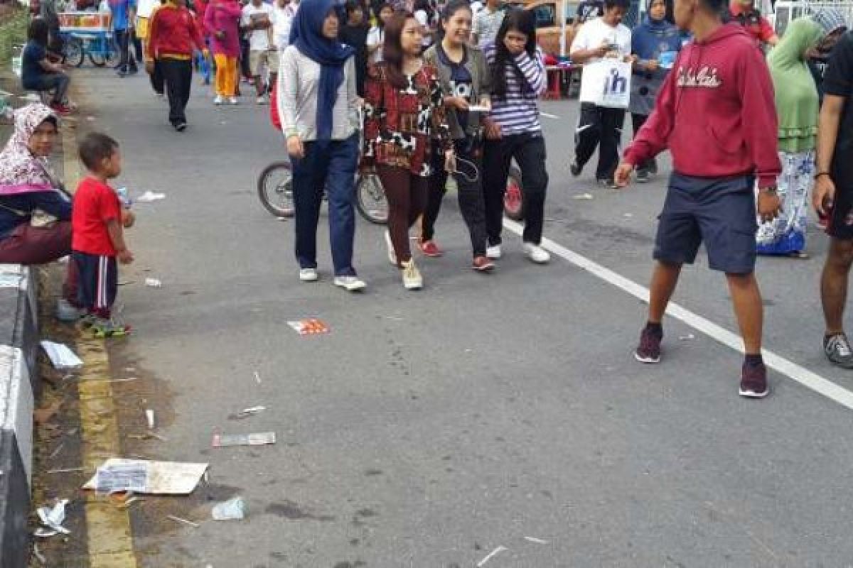 CFD Pekanbaru Hasilkan Sampah hingga 150 Kilogram