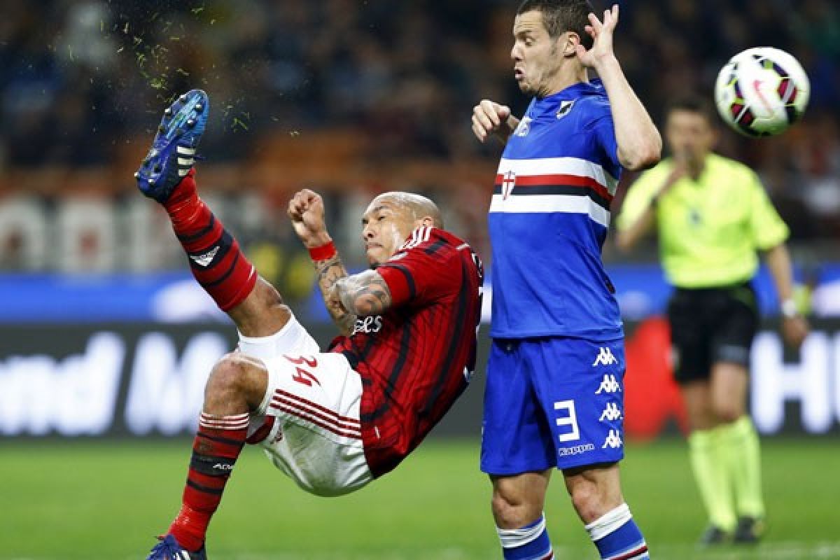 Milan imbang 1-1 melawan Sampdoria