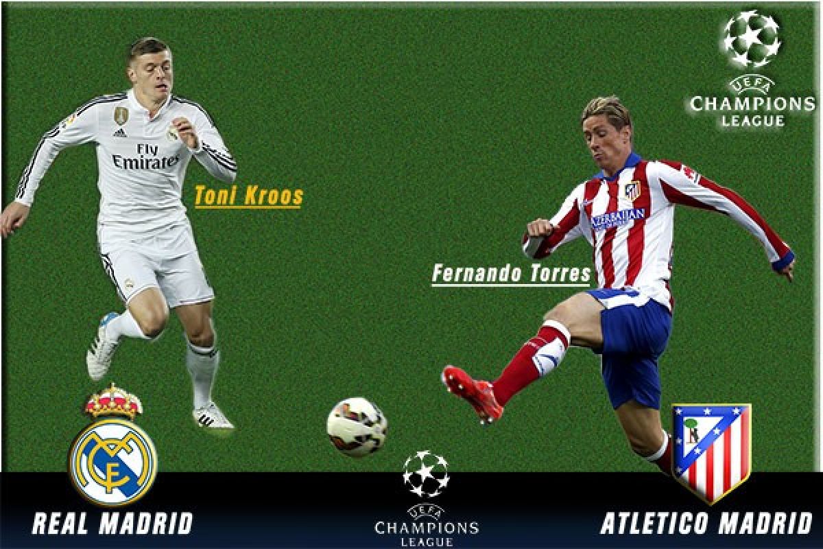 Susunan pemain Atletico vs Real Madrid
