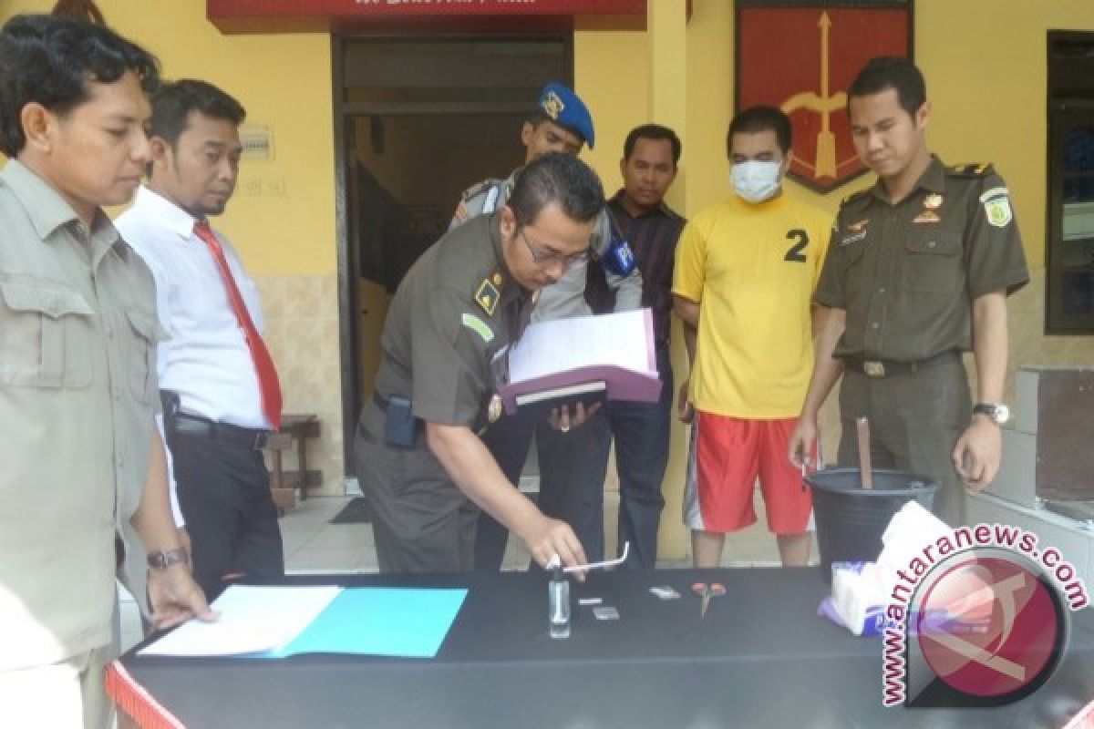 Polres Kobar Musnahkan Barang Bukti Sabu 