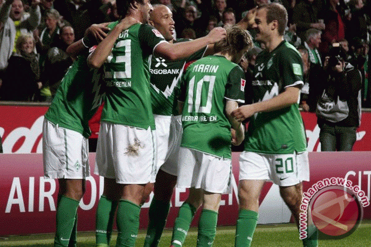 Bremen paku Hamburg di jurang klasemen usai menang 1-0