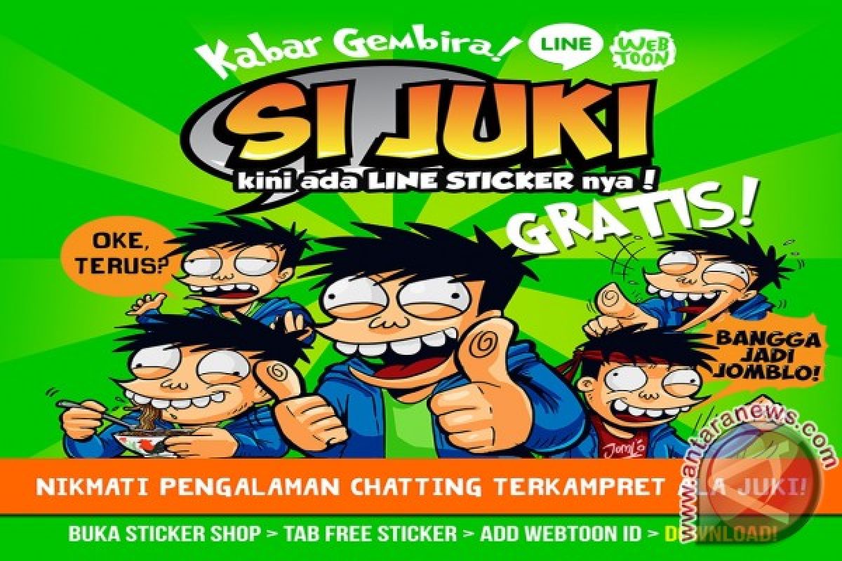 Stiker Si Juki diunduh sejuta pengguna LINE