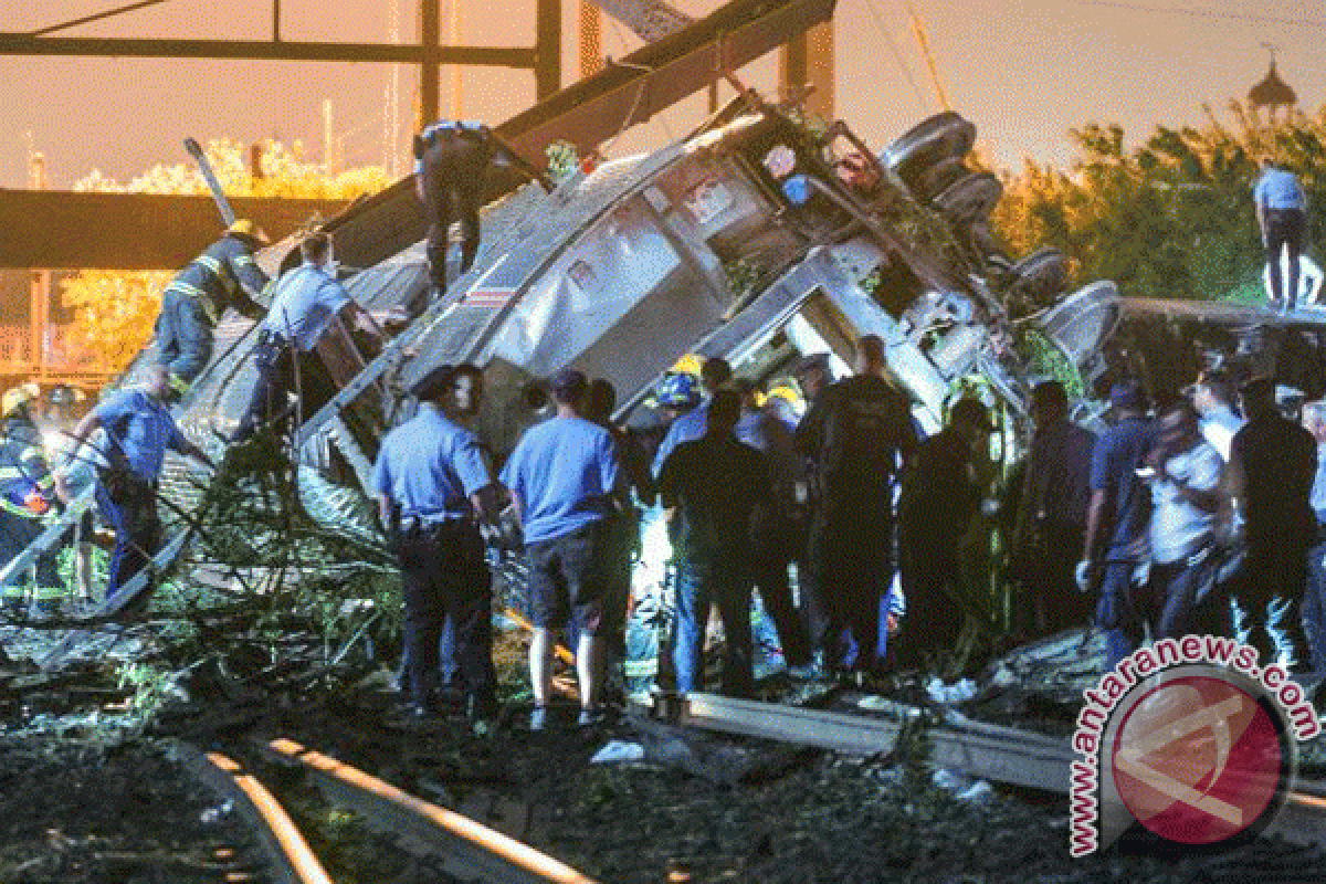 Kereta yang tergelincir di Philadelphia kecepatannya dua kali lipat dari batas