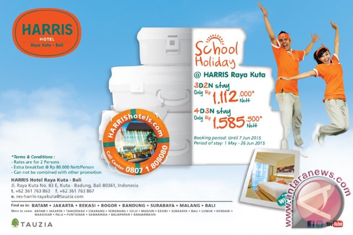 HARRIS Hotel Raya Kuta Tawarkan â€˜Paket School Holidayâ€™