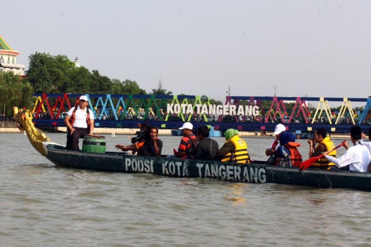 100 Perahu Nusantara Meriahkan Festival Cisadane Tangerang