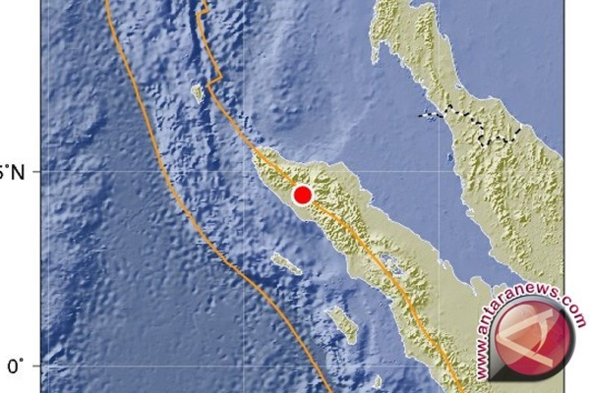 Gempa magnitudo 5,4 guncang Nagan Raya