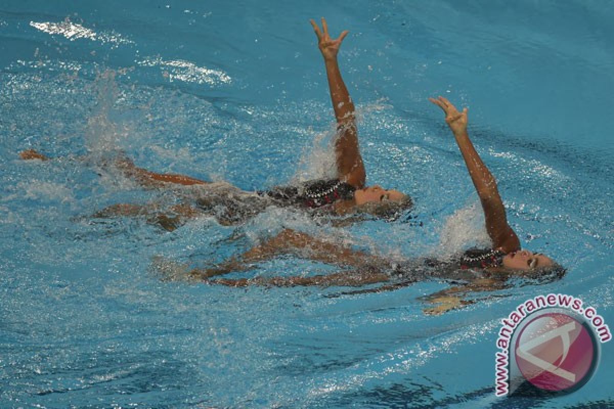 Duo Rusia peroleh emas pertama kategori campuran renang indah