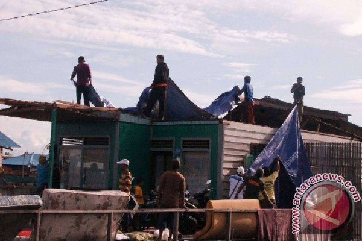 Puluhan Rumah di Bontang Rusak Diterjang Angin Kencang