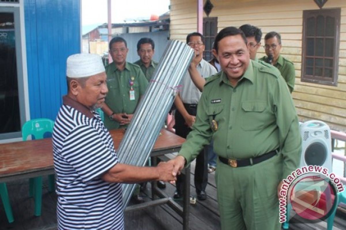 Pemkot Bontang Bantu Korban Angin Puting Beliung