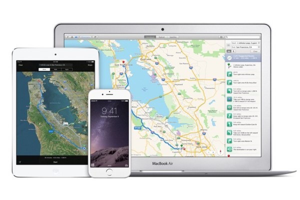 Apple Maps sediakan rute bersepeda di Amerika
