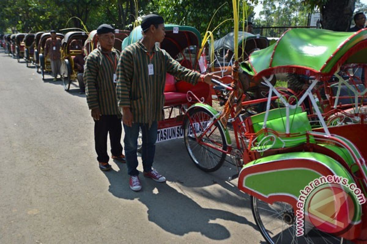 200 becak disiapkan antar tamu Presiden