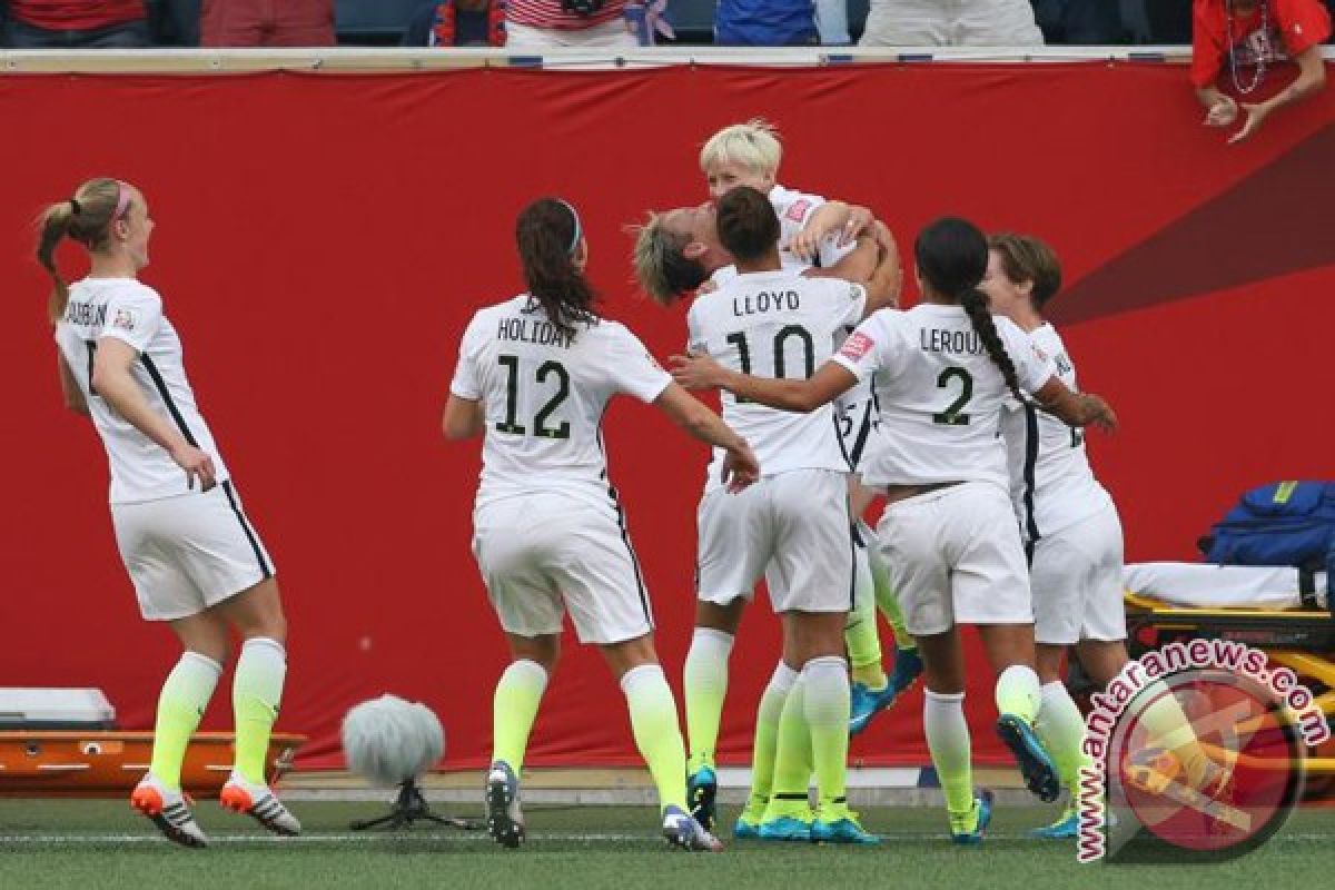 Amerika Serikat lolos ke final Piala Dunia Wanita