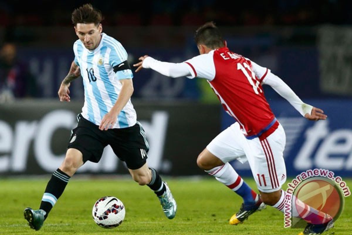 Messi dan Di Maria pimpin serangan Argentina lawan Uruguay