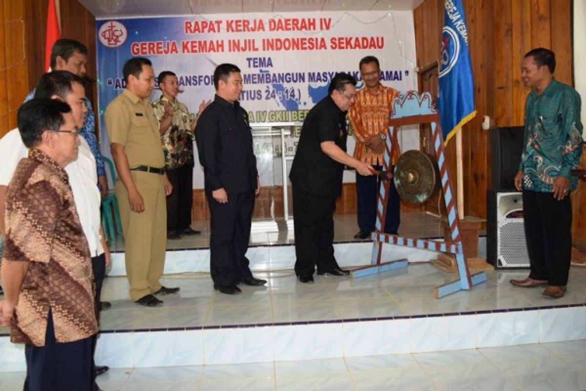 Bupati Buka Rakerda GKII Belitang Baru