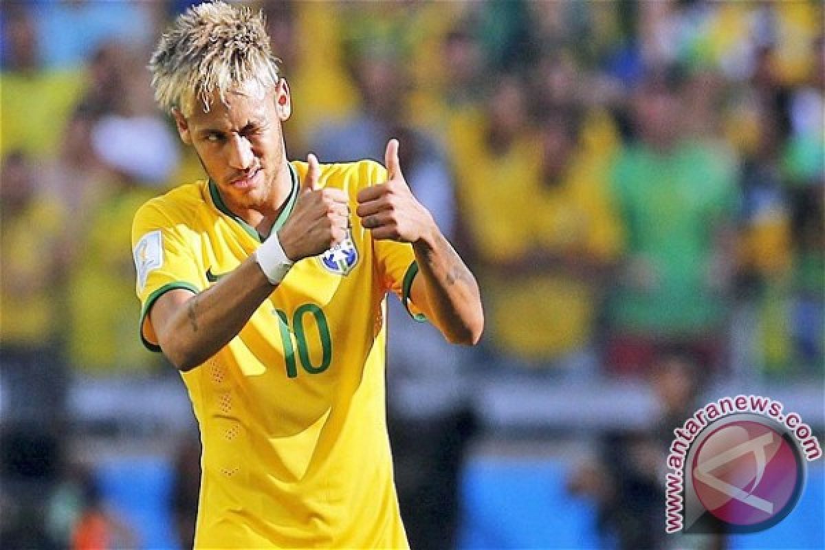 Brazil kalah dari Kolombia, Neymar dikartu merah