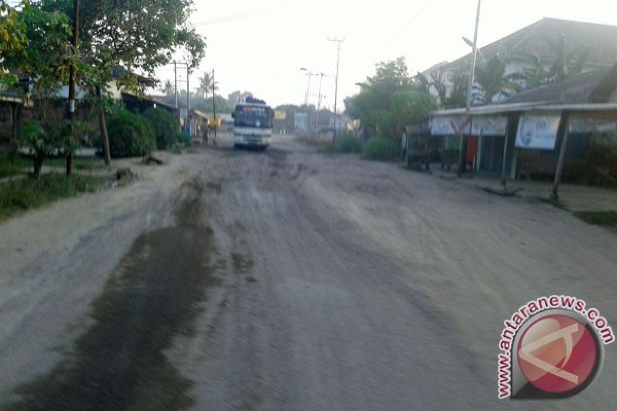 Haduh....Jalan di Lampung Tengah Rusak Parah