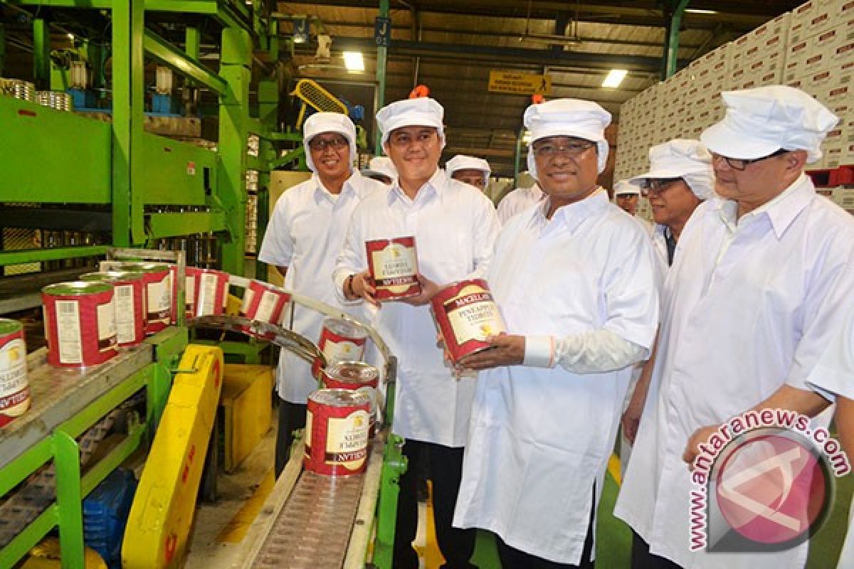 Menperin apresiasi perusahaan penghasil produk nanas terbesar ketiga
