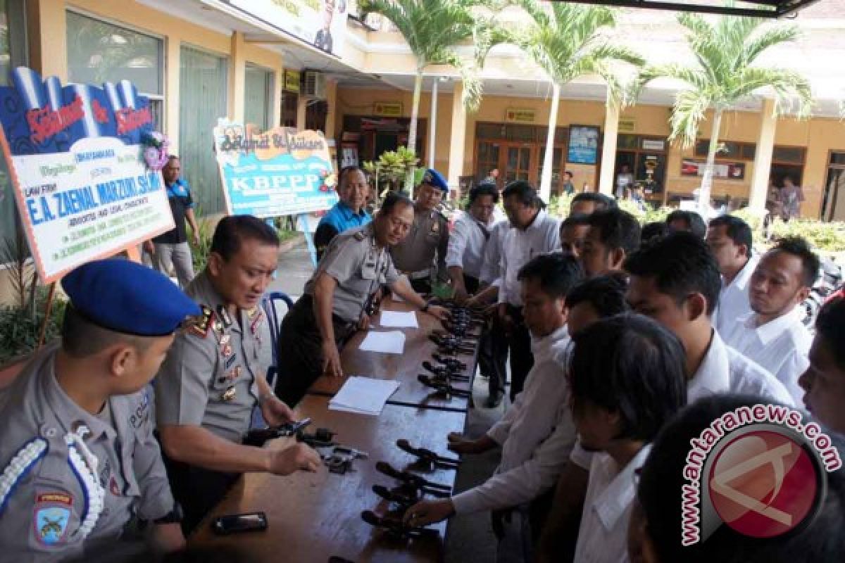 Polres Jember Lakukan Pemeriksaan Senjata Api