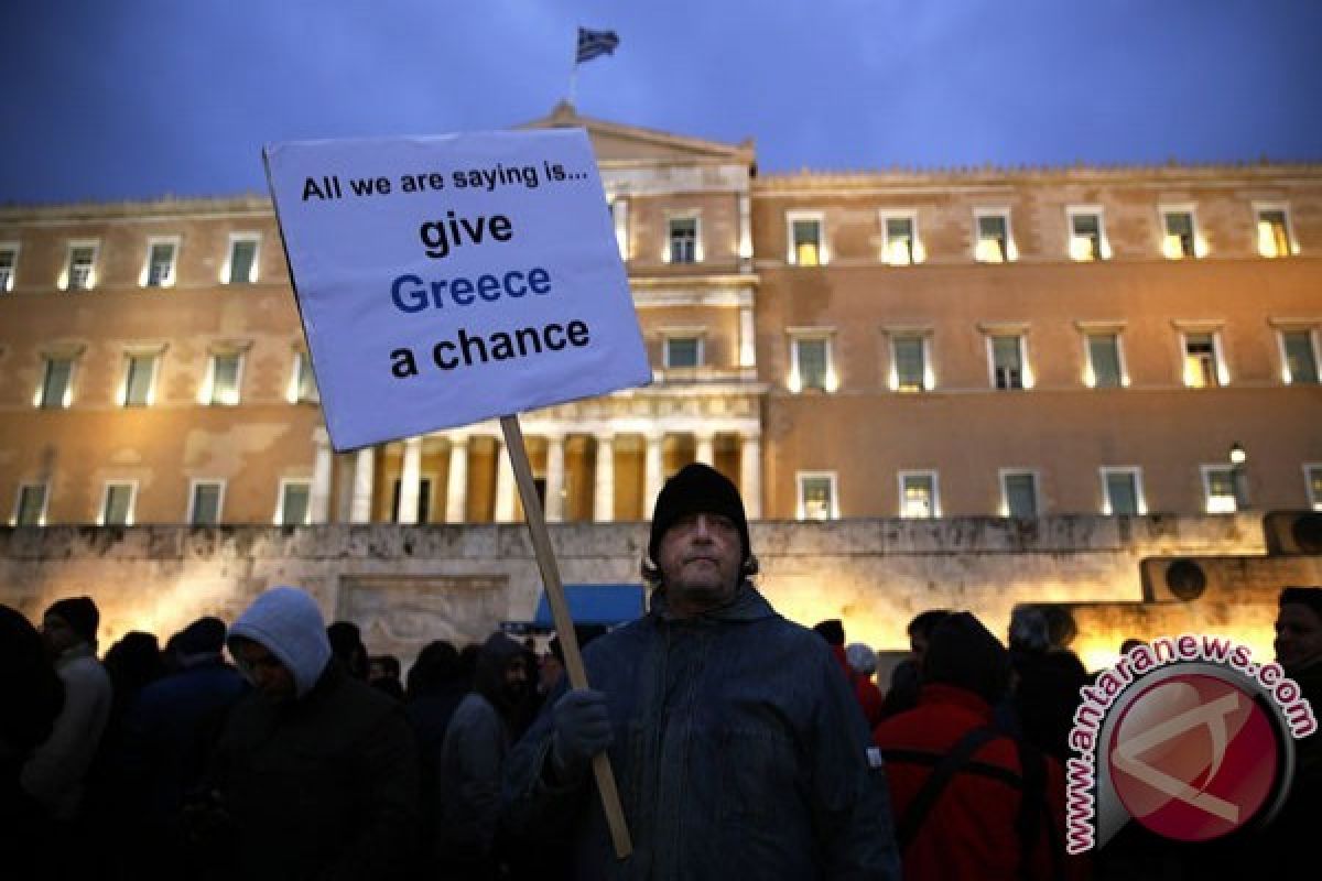 Rakyat Yunani Berpesta Rayakan Hasil Referendum 
