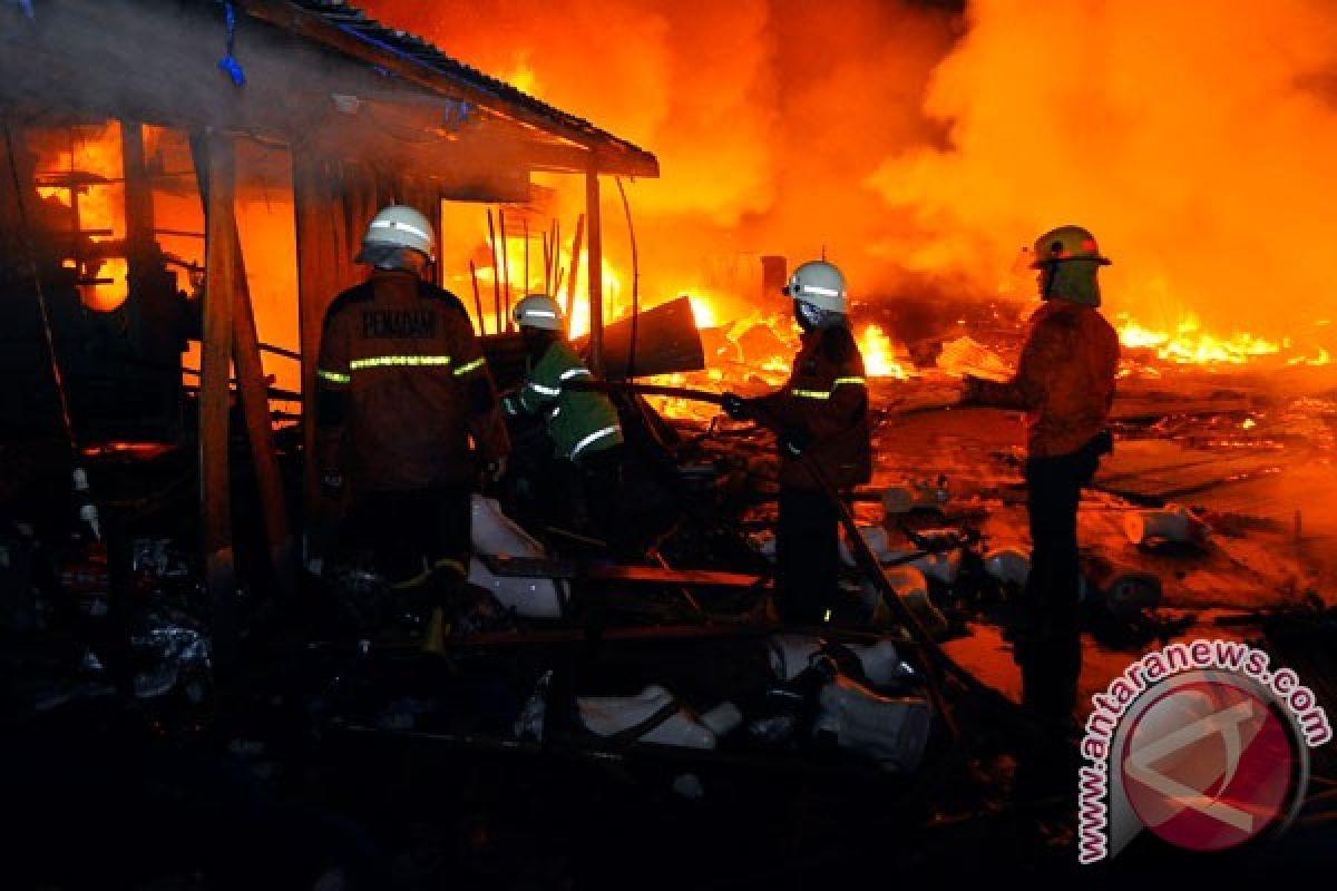 Gudang barang bukti hasil kejahatan terbakar