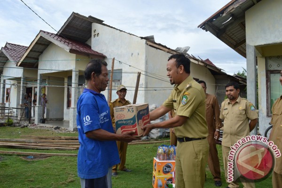 Enam Rumah Warga Abdya Diterjang Angin Kencang