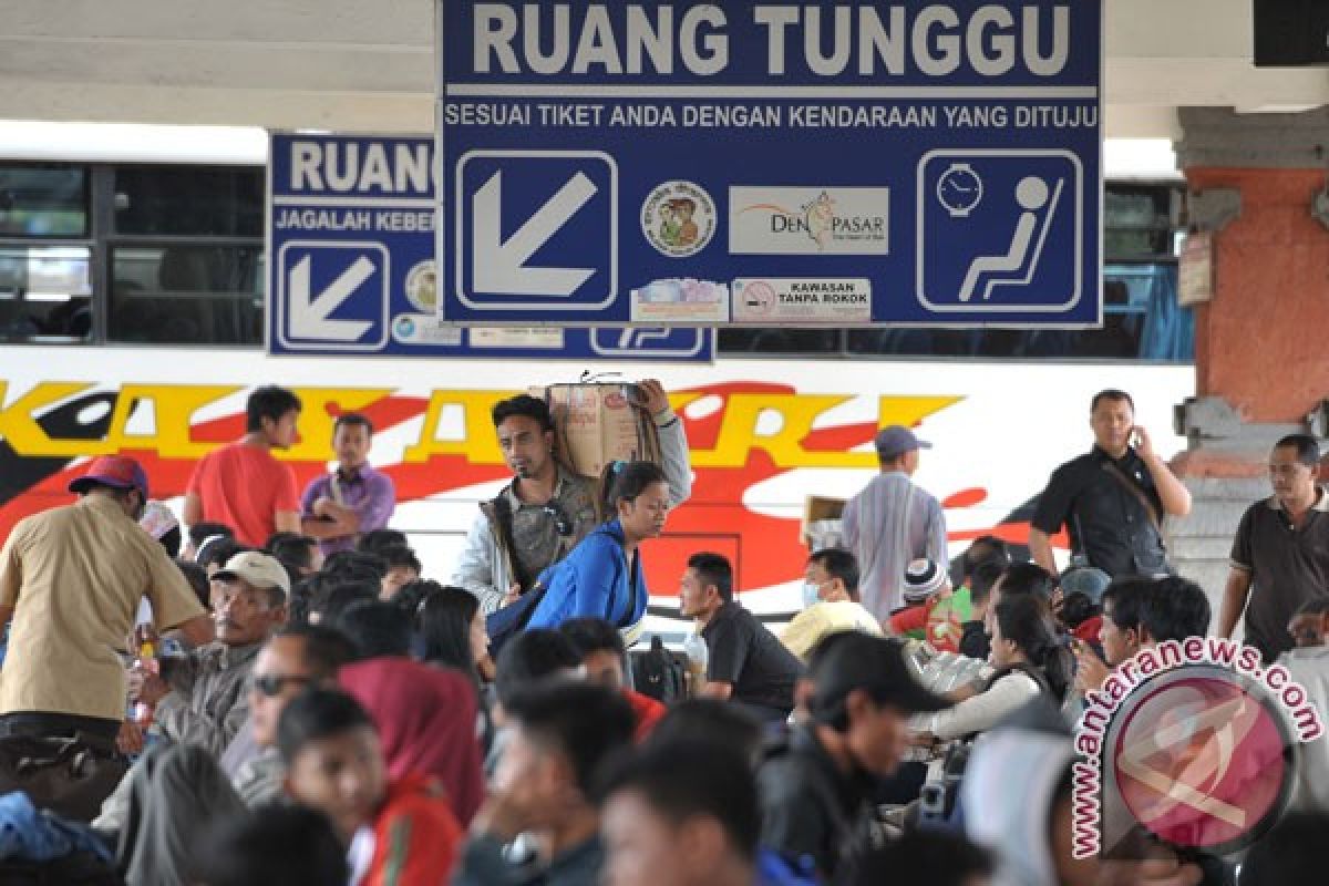 Terminal Ubung Denpasar berangkatkan 16.446 pemudik