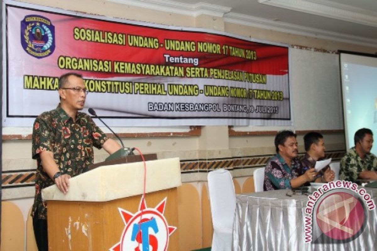 Bakesbangpol Kota Bontang Sosialisasikan UU Ormas