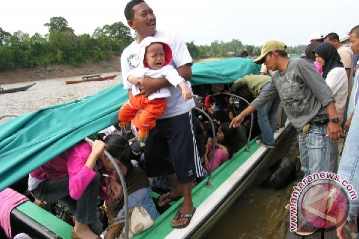 Penumpang Mudik Gunakan "Speed Boat" Sungai Barito Ramai 