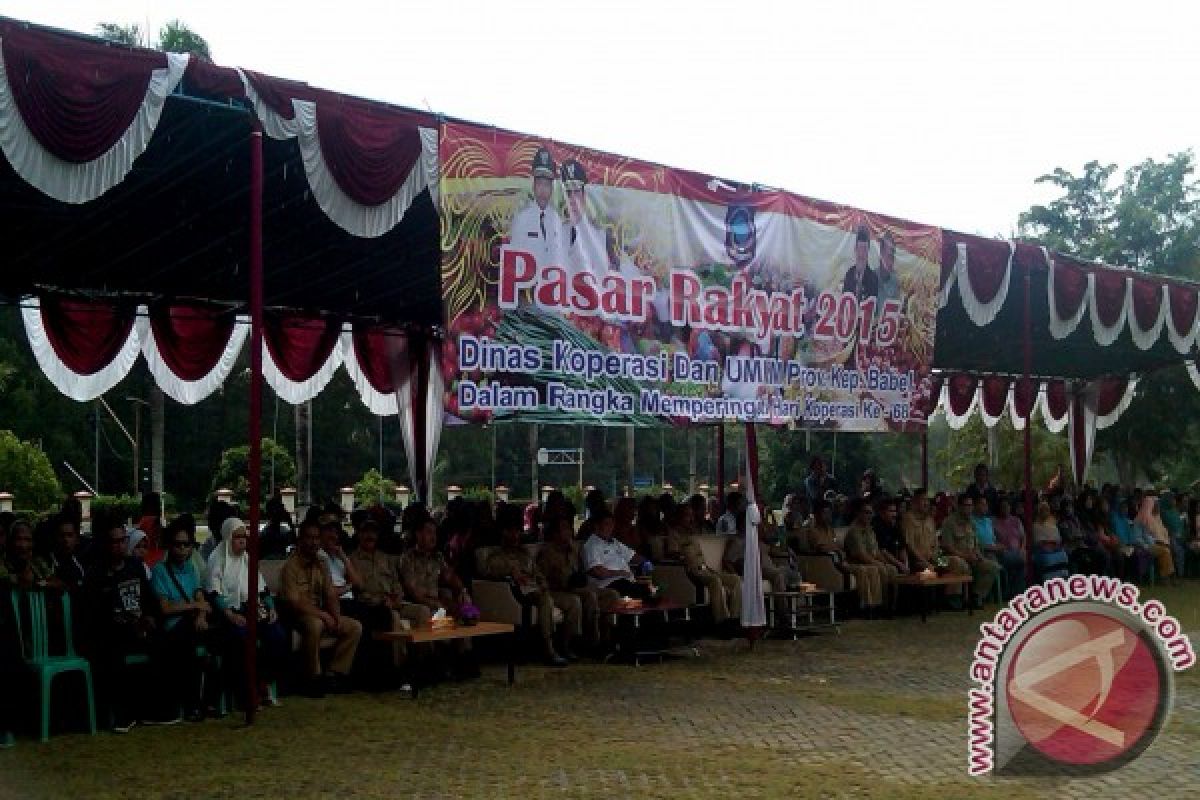 UMKM dan Koperasi Babel Gelar Pasar Rakyat