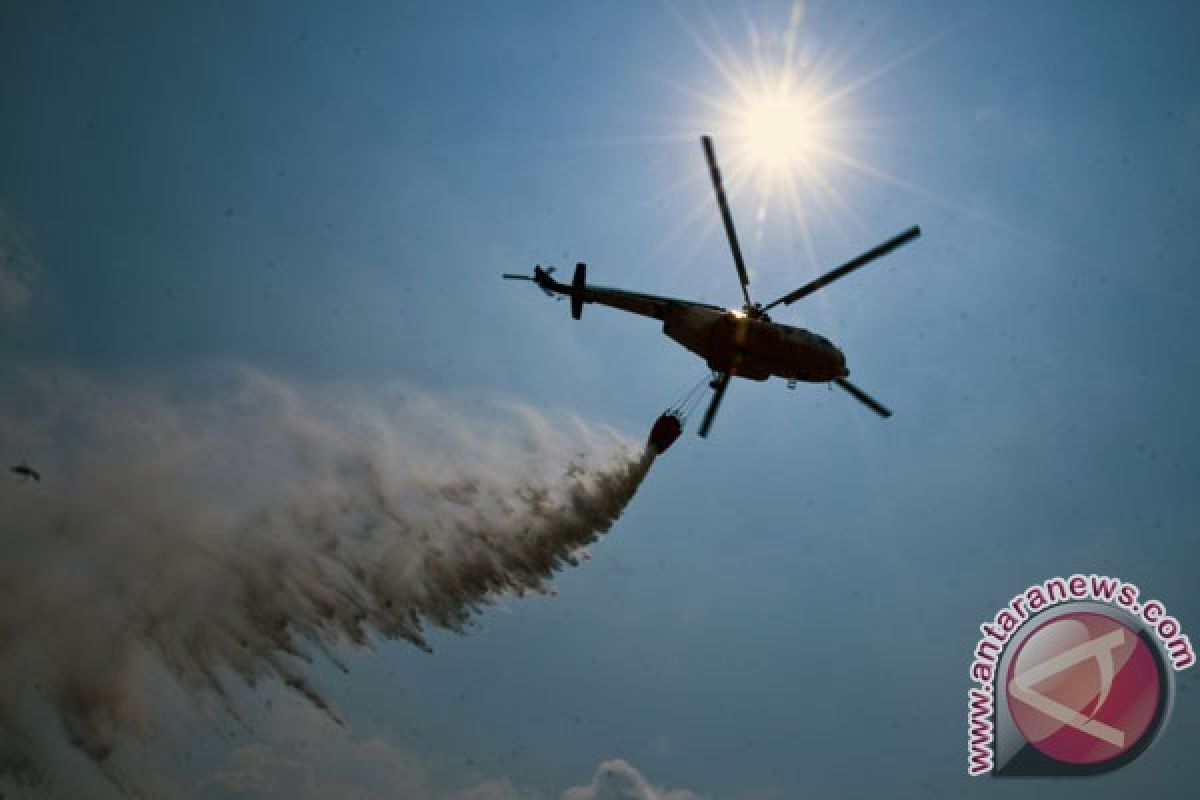 Empat helikopter dikerahkan atasi kebakaran hutan Riau