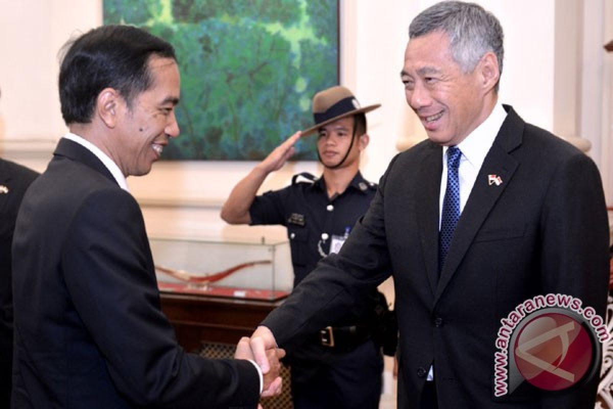 Presiden Jokowi-PM Singapura lakukan pertemuan bilateral di Semarang