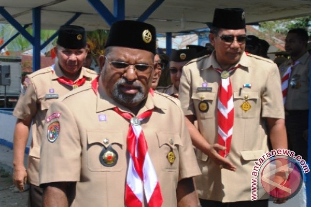Gubernur Papua minta pramuka jadi ekstrakurikuler wajib