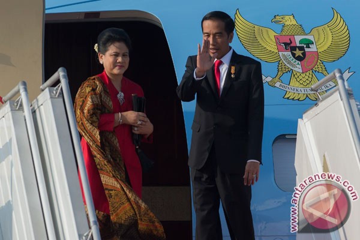 Presiden Jokowi kembali ke Jakarta