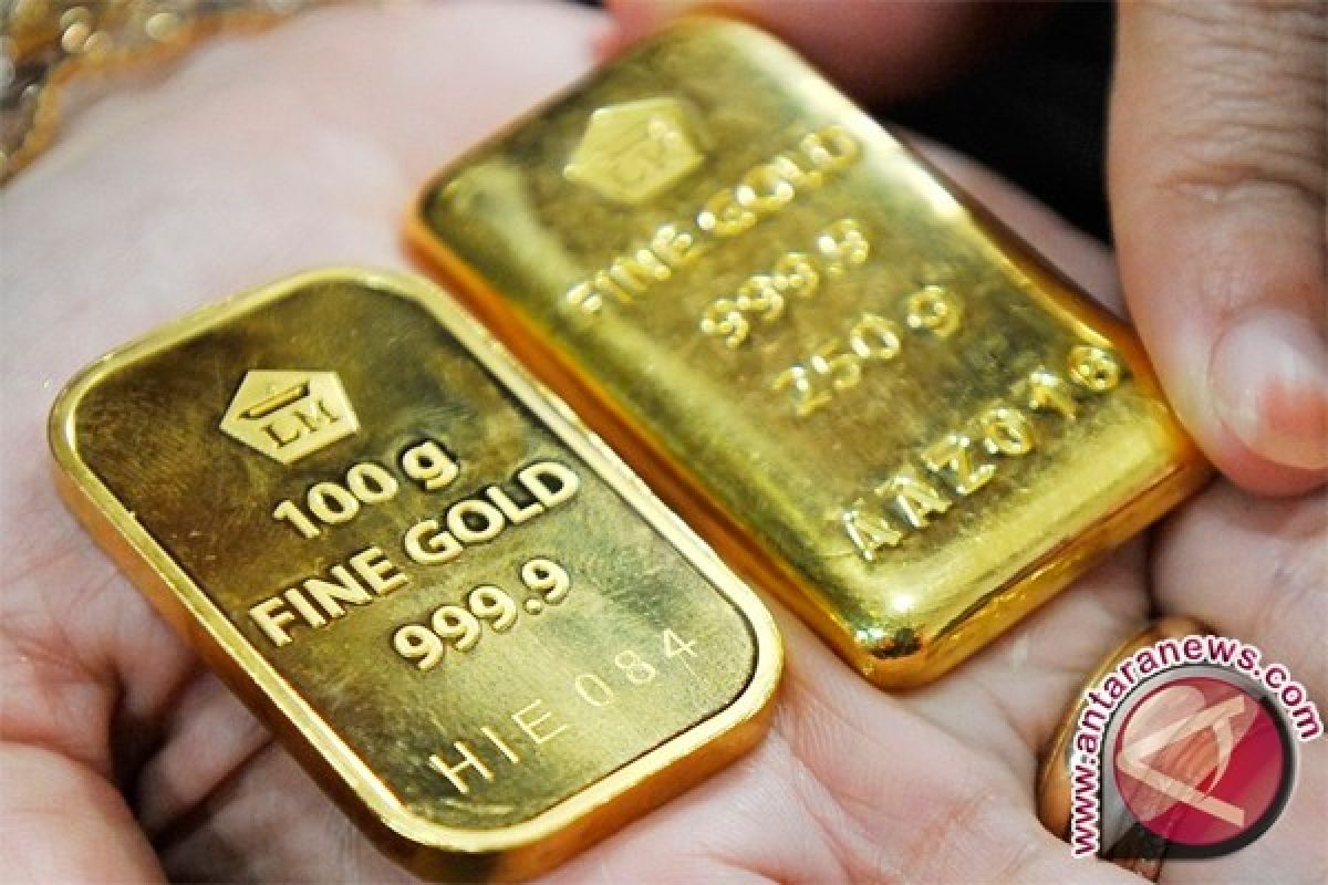 Emas turun seiring bangkitnya kembali pasar saham AS