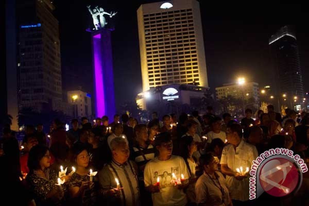 Komunitas Pegiat HAM Nyalakan 1.000 Lilin