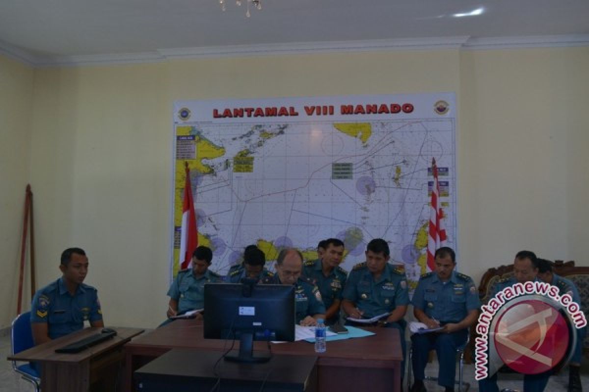  Danlantamal Manado video conference dengan Aslog Kasal 