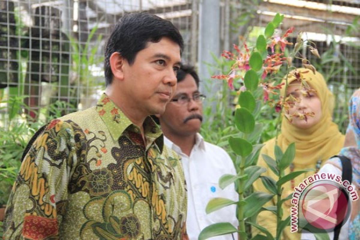 Kebun Raya Bogor Rawat Anggrek Iriana Jokowi