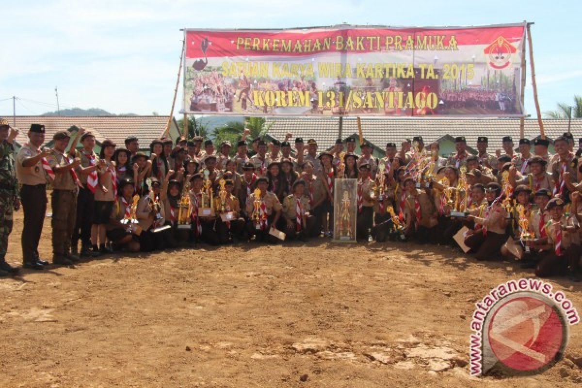 Danrem tutup perkemahan bakti Saka Wira Kartika 