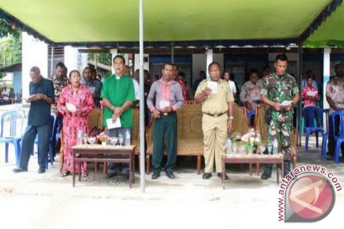  Kasdim Yawa hadiri acara peresmian pembangunan Tugu Injil