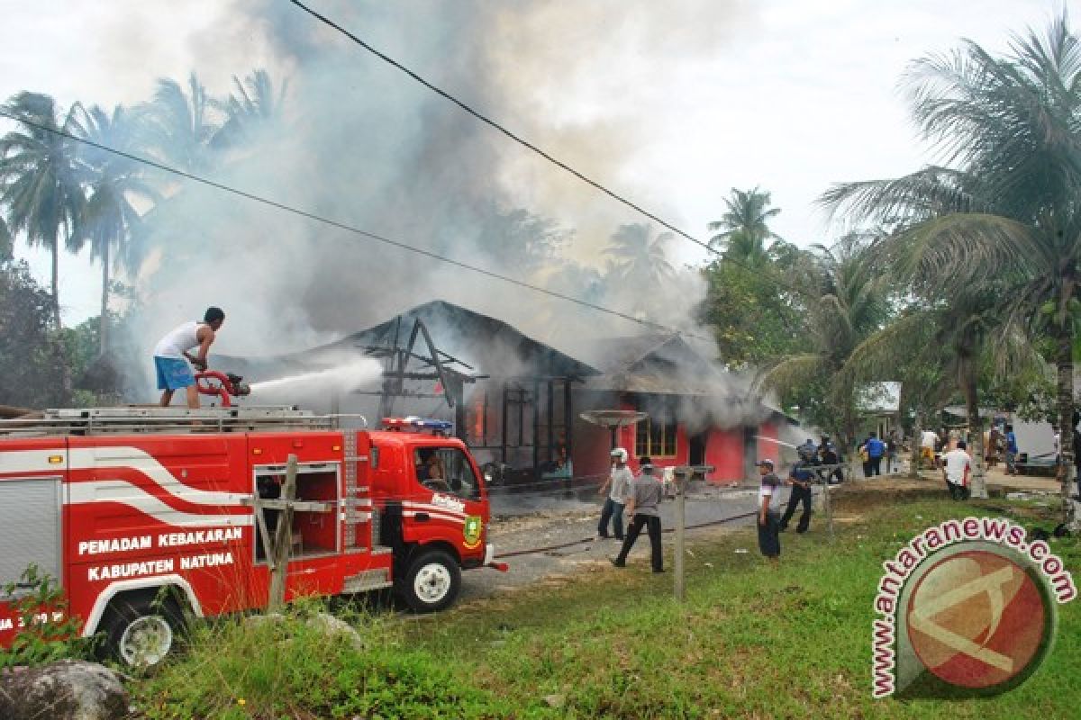 Dua Rumah di Ranai Natuna Terbakar