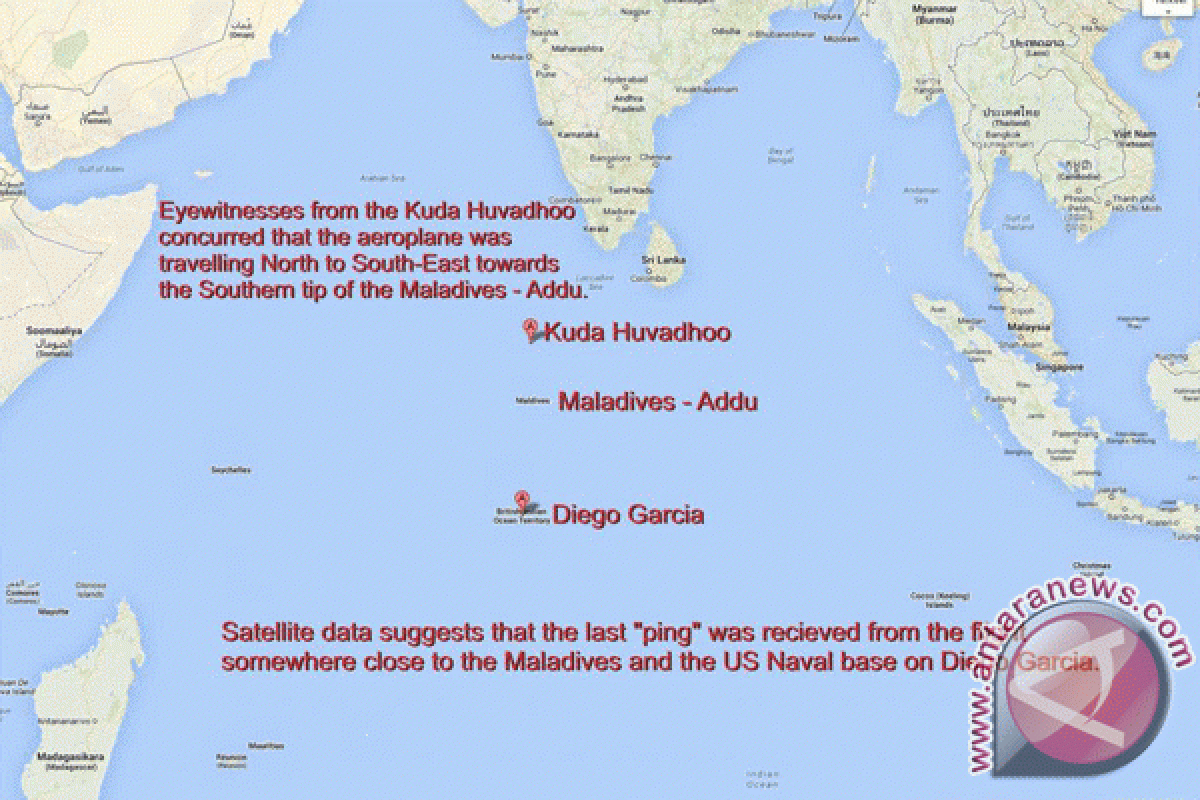 Muncul lagi teori MH370 ditembak AS karena dekati Diego Garcia