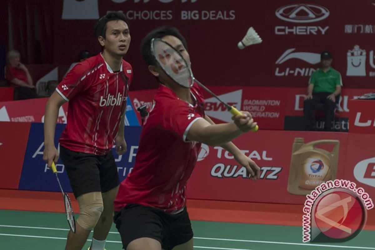 Hendra/Ahsan lolos ke semifinal Prancis