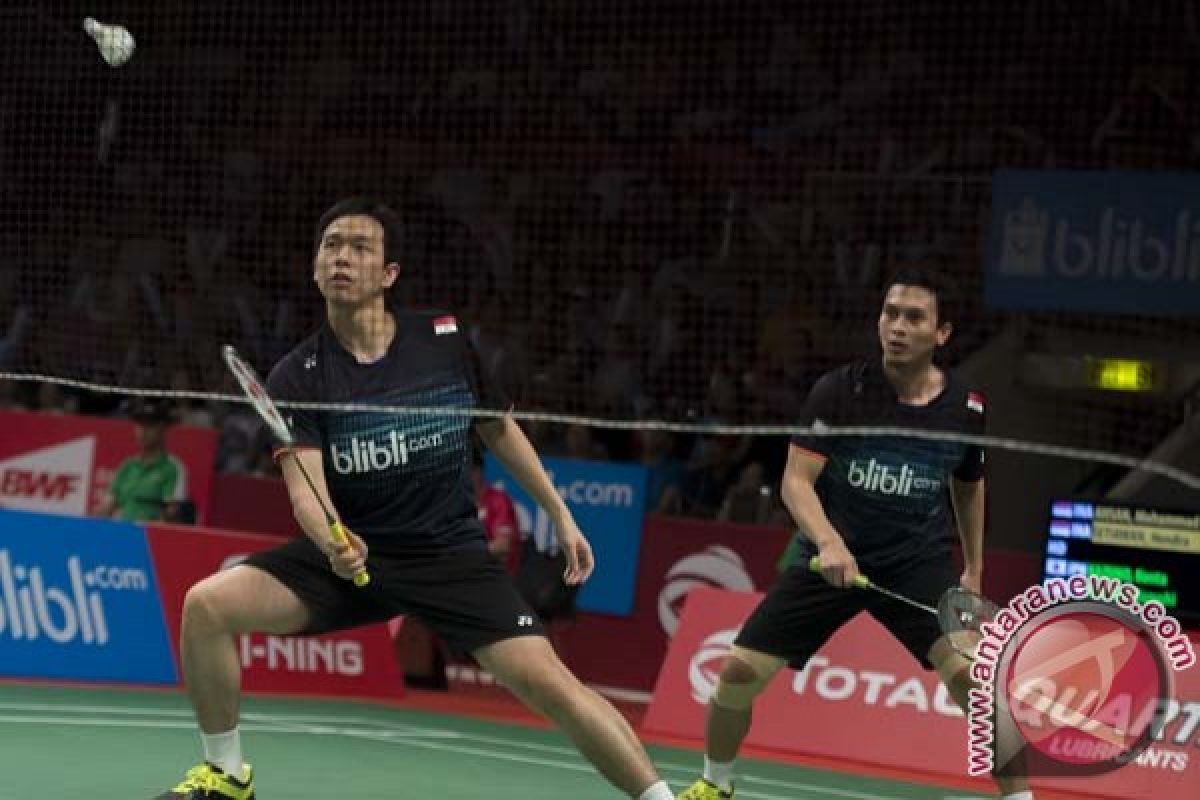 Hendra/Ahsan melesat ke semifinal Kejuaraan Dunia