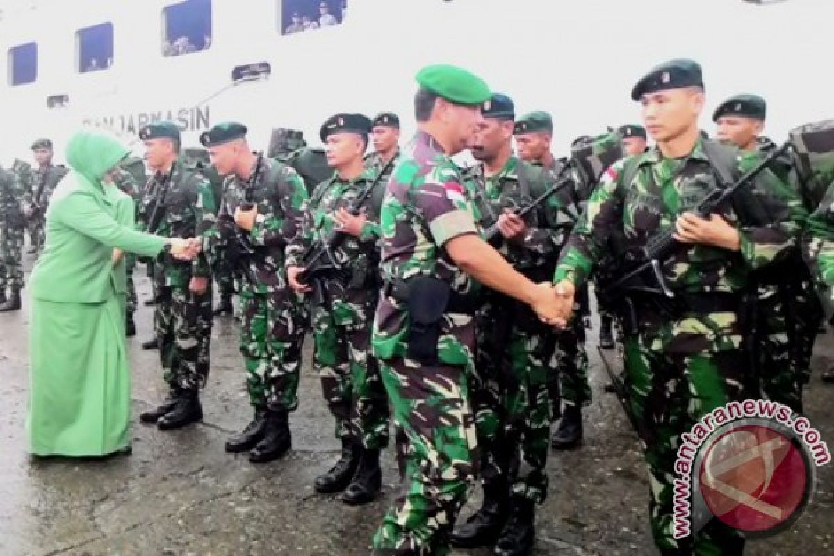450 Personel Kodam Mulawarman Berangkat ke Perbatasan Indonesia-PNG