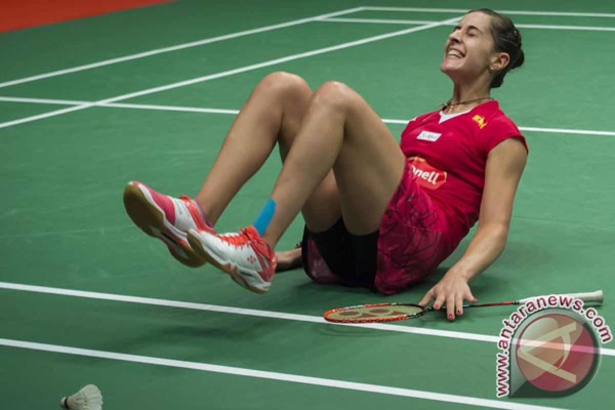 Wang Yihan hentikan Carolina Marin