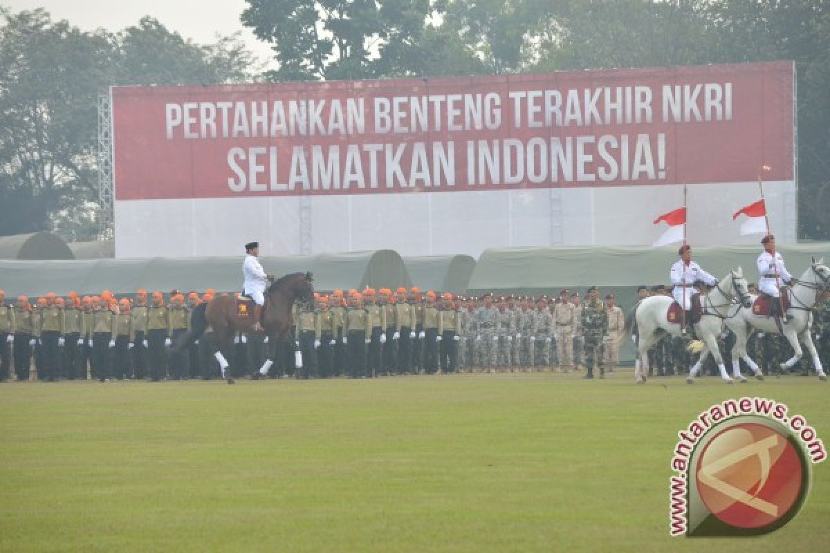 Prabowo pimpin upacara HUT RI di Jagorawi