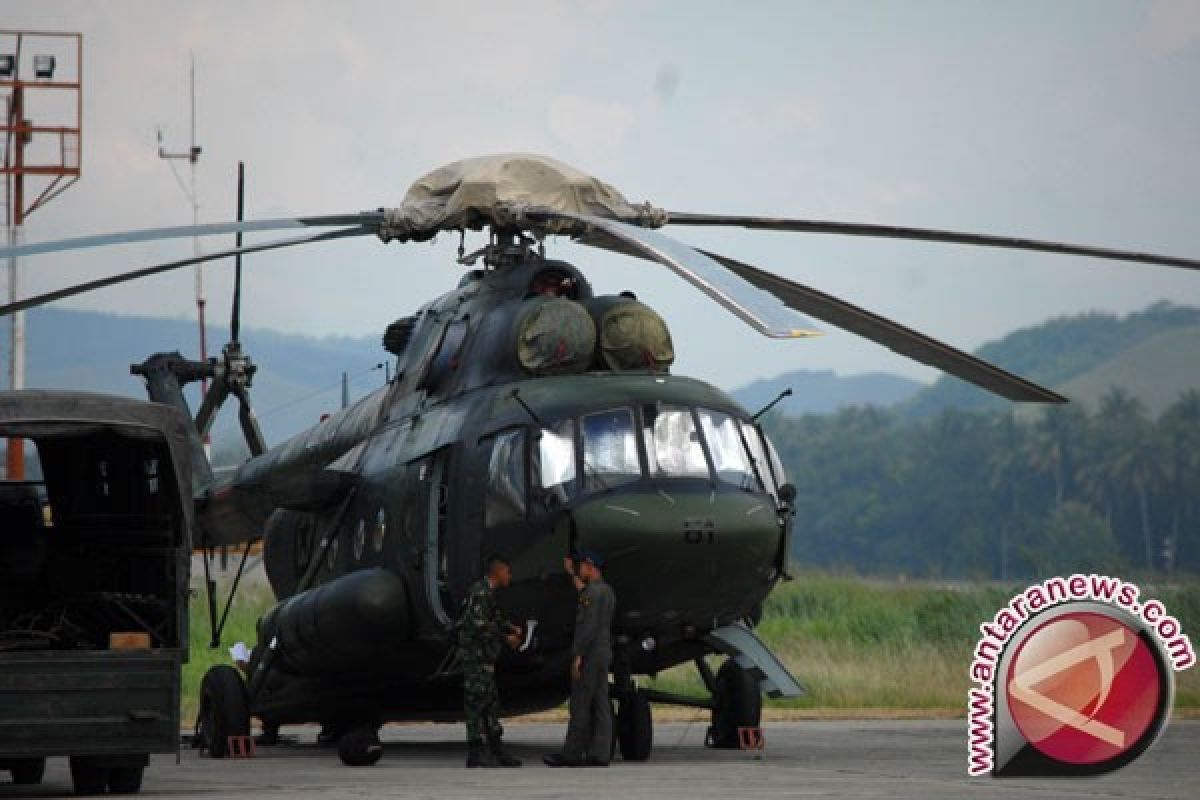 Tim evakuasi korban helikopter MI-17 berhasil tiba di lokasi