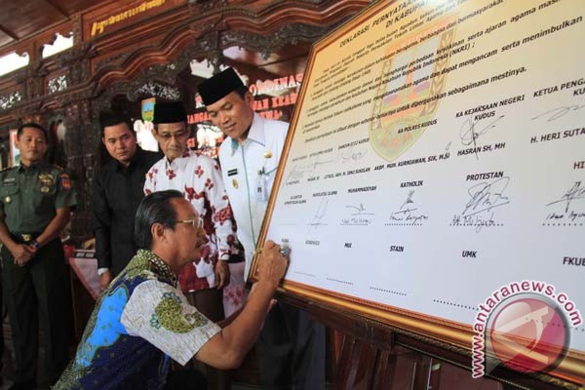 Religious leaders in Kudus declare interfaith harmony